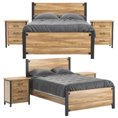 Structura Rustic Bed