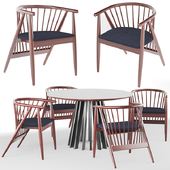Danson Dining Chair and Table