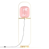 Kare Floor Lamp Jupiter Pink-Brass