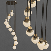 Mass Light NA6 chandelier brass by & TRADITION