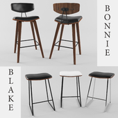 The Blake and Bonnie bar or counter stool