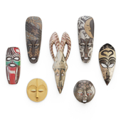 Wooden African Masks