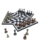 Glass chess game