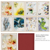 Real painting modeling abstract art -photo frame set 26