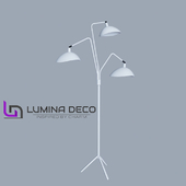 "OM" Floor Lamp Lumina Deco Adarrio white LDF 511-3-WT