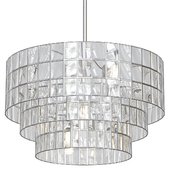 Capiz tiered chandelier