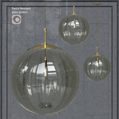 Pendant lamp Hector Finch Paola Pendant Grigio Gold Large