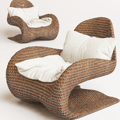 Creative Armchair with cozy pillow