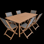 Garden Dining Set Acacia