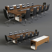 Mobica LUXEMBOURG Office set 2 meeting table