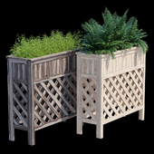 Raised patio planter 36