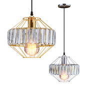 Lighting and Interiors - Nova Fitted Pendant Lamp (gold/silver)