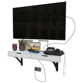 TV set with playstation 4