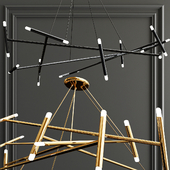 Le Pentagone Chandelier by Jonathan Browning