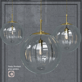 Pendant lamp Hector Finch Paola Gold Small Pendant Clear Glass