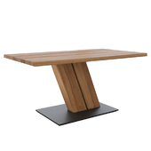 Table Capri oak with metal stand