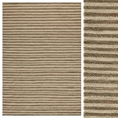 Brown/Ivory Flat Weave Rug