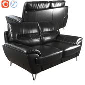 Protter Leather-Look Fabric Loveseat