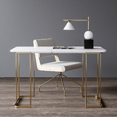 CB2 office furniture set