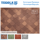 Seamless texture of flexible tiles TEGOLA. Premium category. Versailles Collection