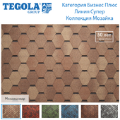 Seamless texture of flexible tiles TEGOLA. Category Business Plus. Super line. Mosaic Collection
