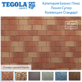 Seamless texture of flexible tiles TEGOLA. Category Business Plus. Super line. Standard Collection