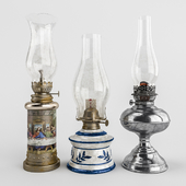 Set of old lamps