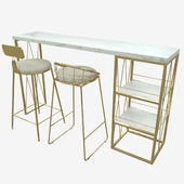 design logistic console and chairs