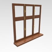 classic wooden window sill