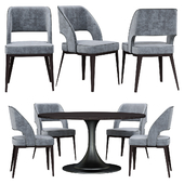 Table and chairs minotti NETO table