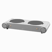Portable 21" Electric Cooktop with 2 Burners