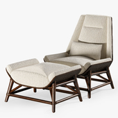 Tansen Lounge Chair and Ottoman