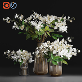 Gardenia / jasmine bouquet vases