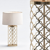 Quatrefoil drum lamp