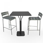 Luxembourg Metallic Table and Stools