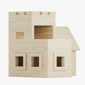 Wooden constructor. Fort