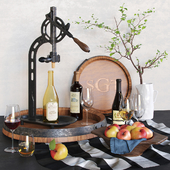 PotteryBarn - Wine and apples