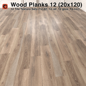 Plank Wood Floor - 12 (20x120)