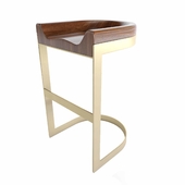 Walnut saddle stools