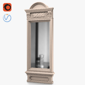 Circa 1870 French Demilune Door Mirror Restoration Hardware