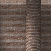 Brick brown masonry