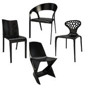 Plastic Black Chairs