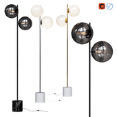 West Elm Sphere and Stem collection Floor Lamp Chrome, Gold, Bronze