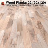 Plank Wood Floor - 22 (6x24)