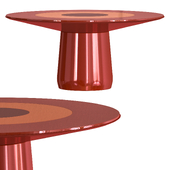 Baleri ROUNDEL red dining table