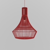 red ceiling lamp