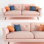 Triple Sofa Pink