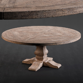 RH Salvaged Wood Round Dining Table