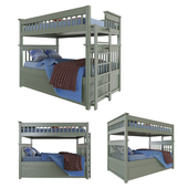Children&#39;s bunk bed. Baby bed.