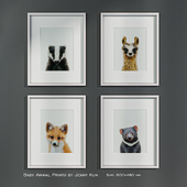 Baby Animal Prints by Jenny Kun. Size: 600x480mm.